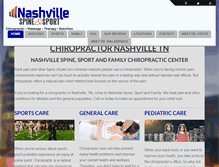 Tablet Screenshot of nashvillespineandsport.com